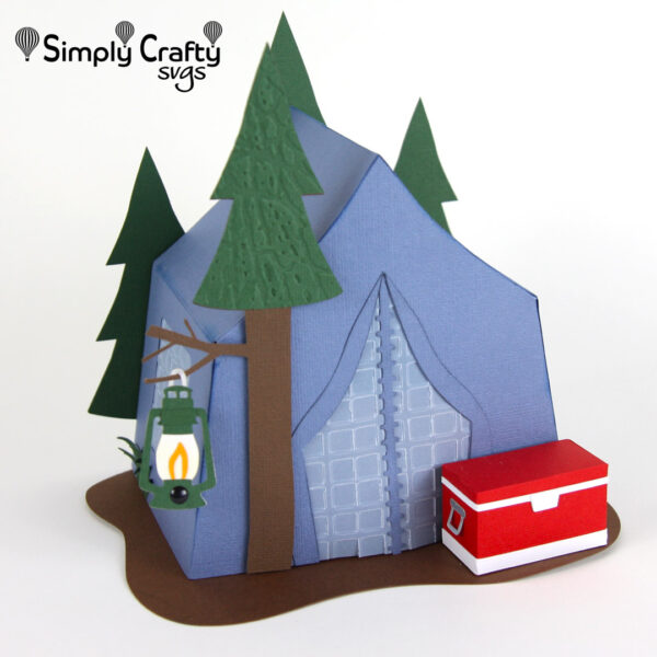 Tent Camping Box SVG