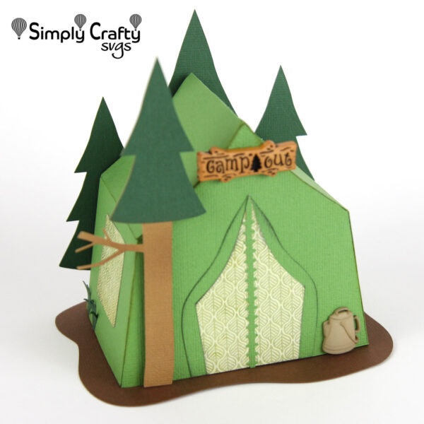 Tent Camping Box SVG