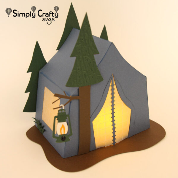 Tent Camping Box SVG