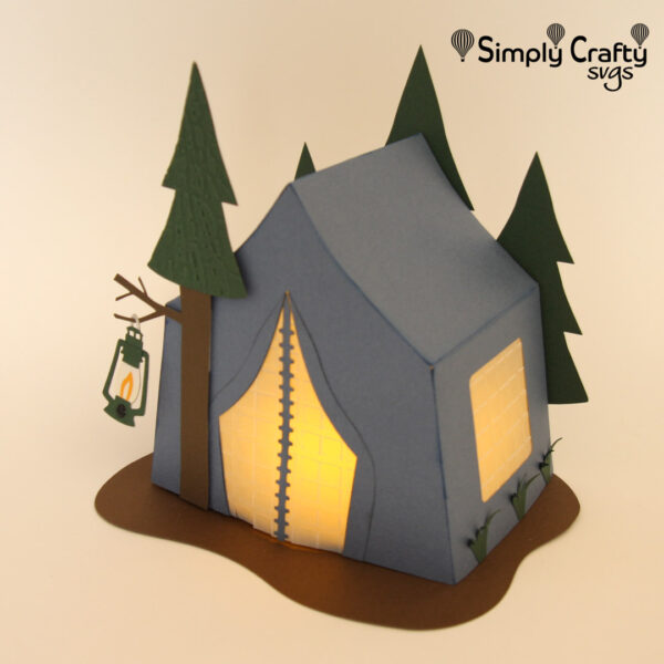 Tent Camping Box SVG