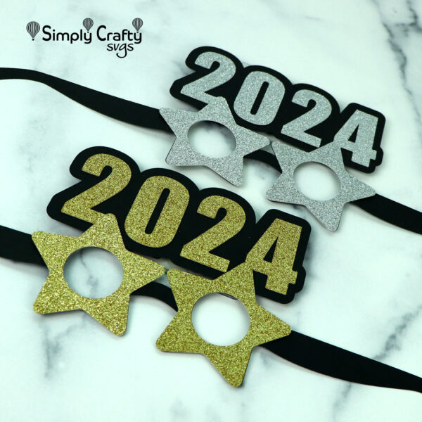 FREE 2024 New Years Glasses SVG