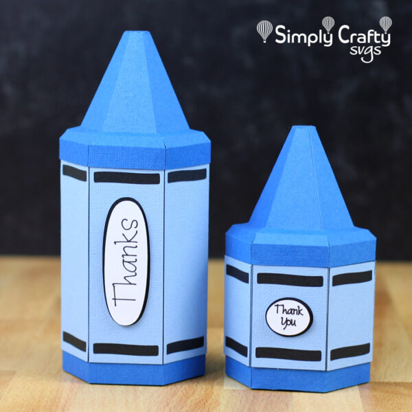 3D Crayon Box SVG File