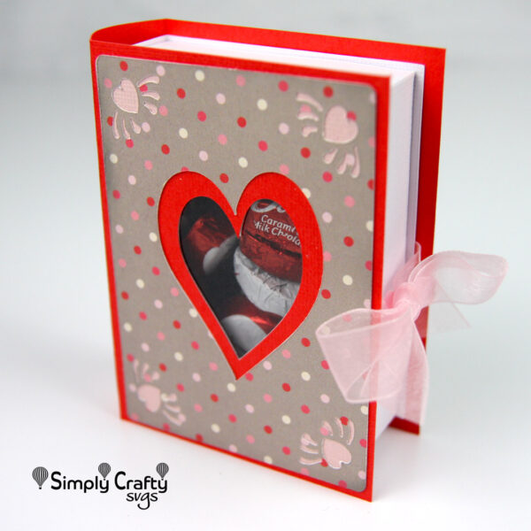 3D Love Book Box SVG