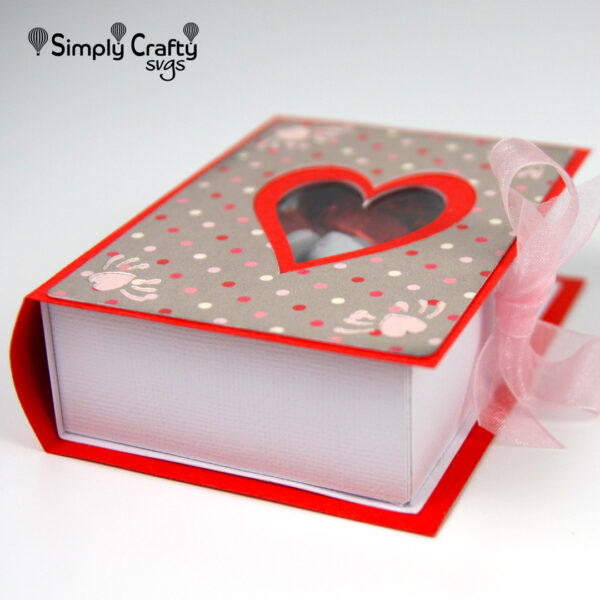 3D Love Book Box SVG