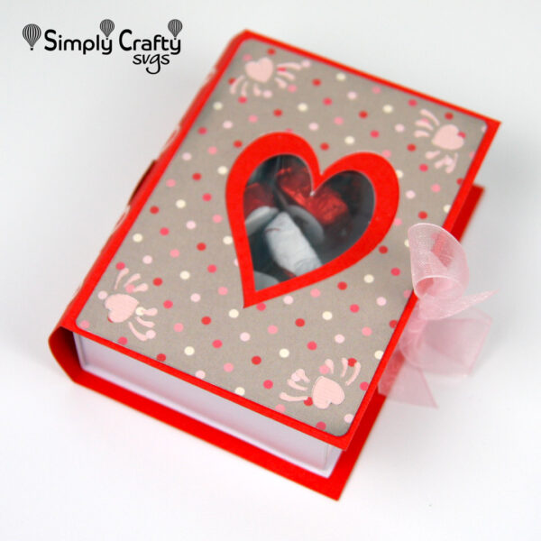 3D Love Book Box SVG