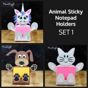 Animal Sticky Notepad Holder Set 1