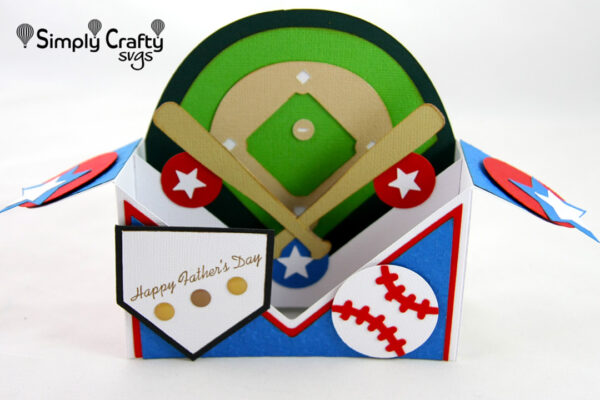 At the Ballpark Box Card SVG