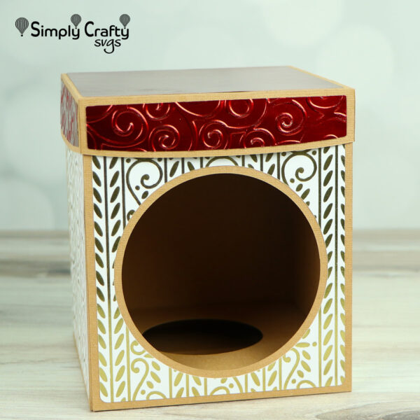 Ball Ornament Box 5 Inch SVG