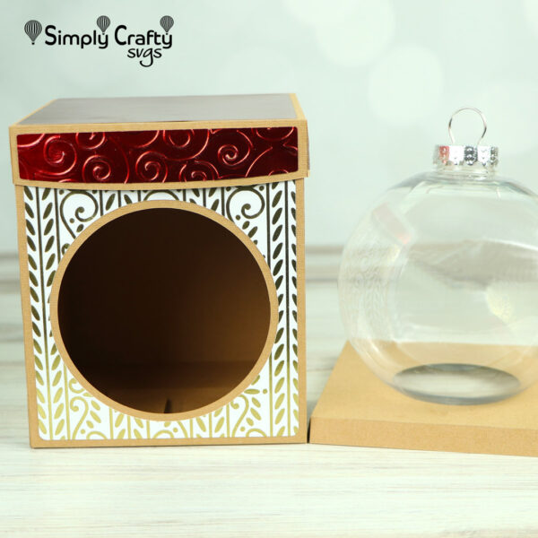 Ball Ornament Box 5 Inch SVG