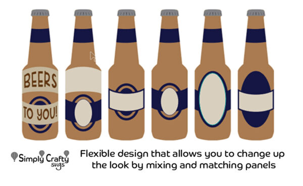 Beer Bottle Card SVG