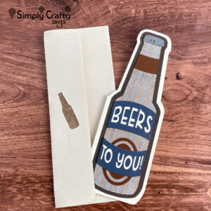 Beer Bottle Card SVG