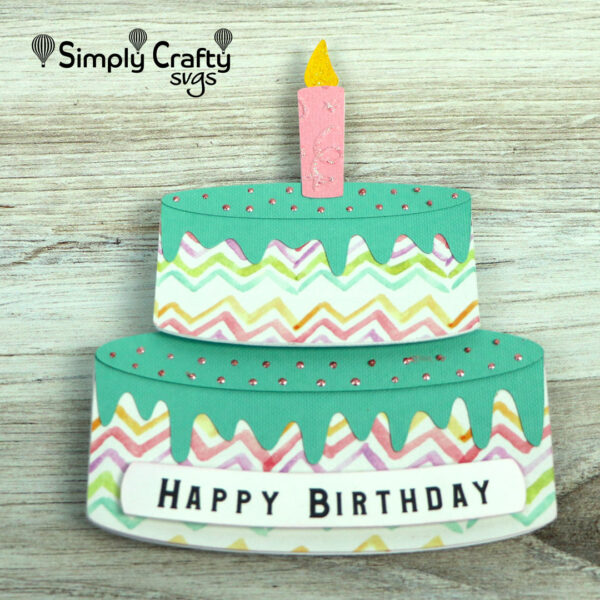 Birthday Cake Card SVG