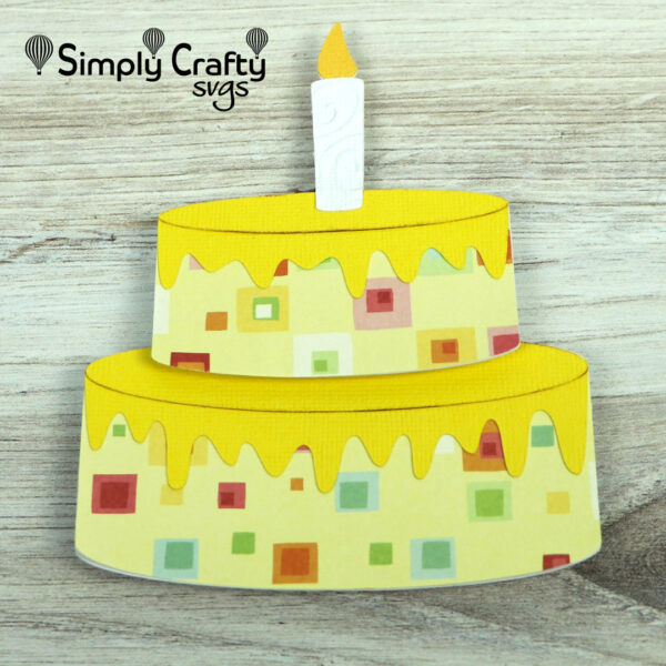 Birthday Cake Card SVG