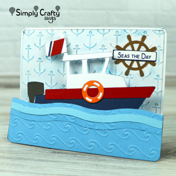 Boat Step Card SVG