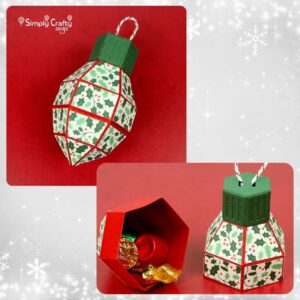 Christmas Light Bulb Box SVG