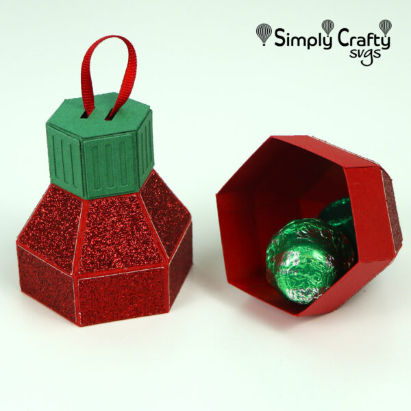 Christmas Light Bulb Box SVG