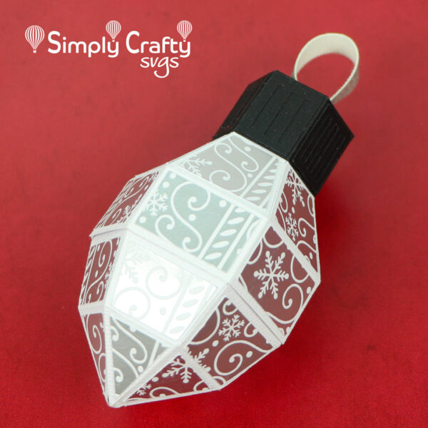 Christmas Light Bulb Box SVG