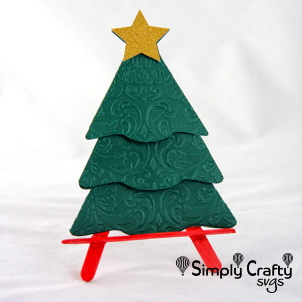 Christmas Tree Gift Card Holder SVG