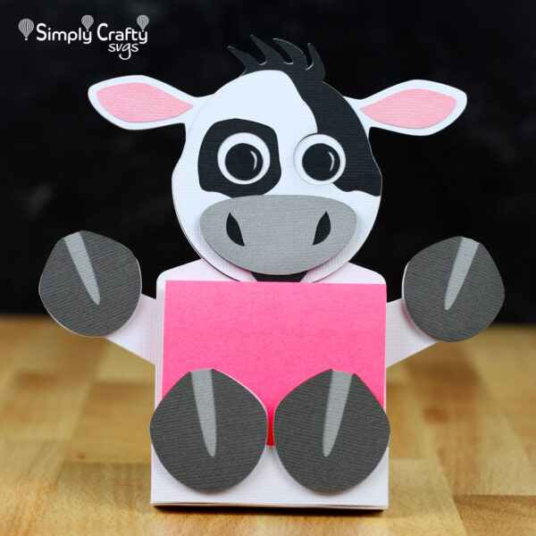 Cow Sticky Notepad Holder SVG