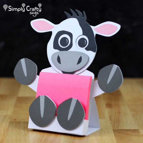 Cow Sticky Notepad Holder SVG