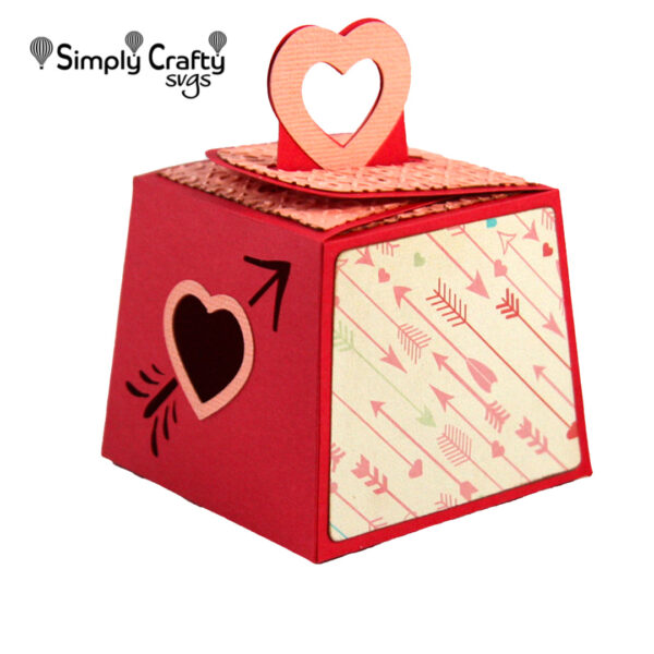 Cupid Heart Box SVG