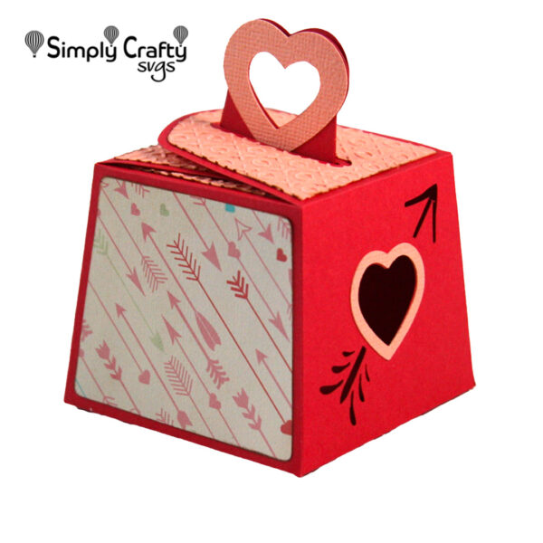 Cupid Heart Box SVG