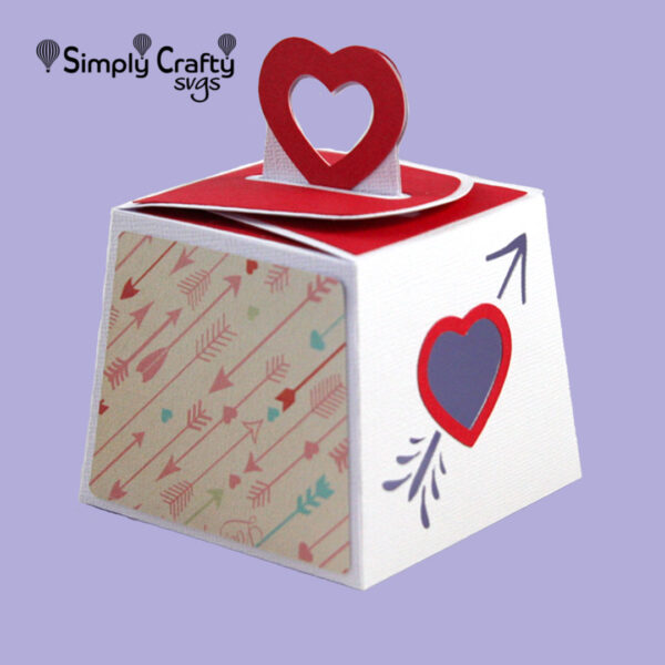 Cupid Heart Box SVG