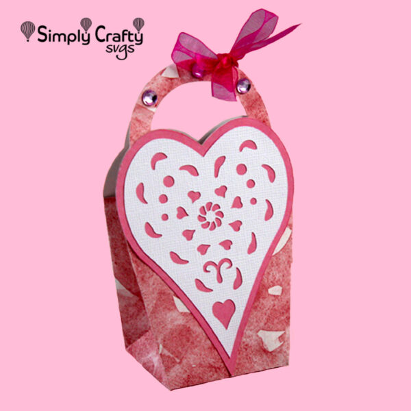 Decorative Heart Bag SVG