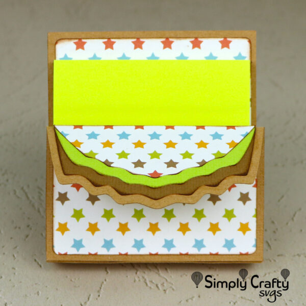 Decorative Sticky Notepad Holder SVG