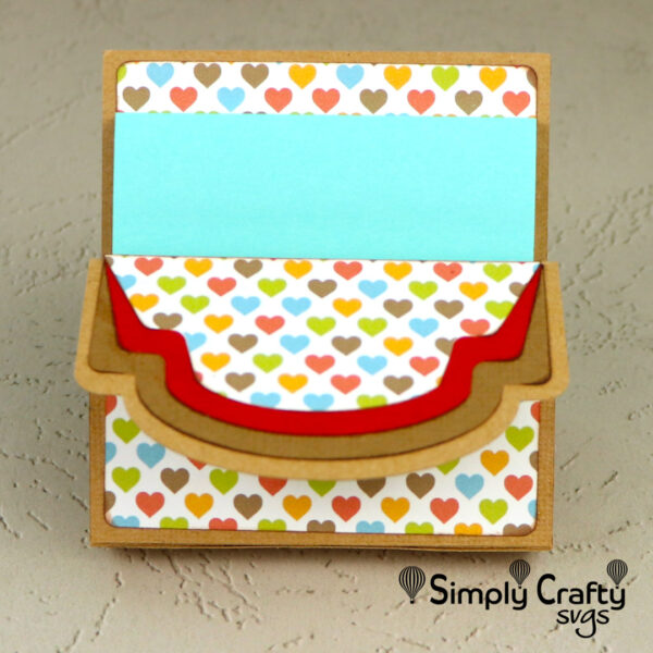 Decorative Sticky Notepad Holder SVG