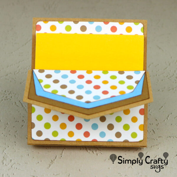 Decorative Sticky Notepad Holder SVG