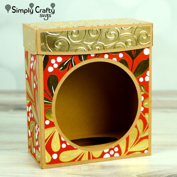 Disc Ornament Box 5 inch SVG