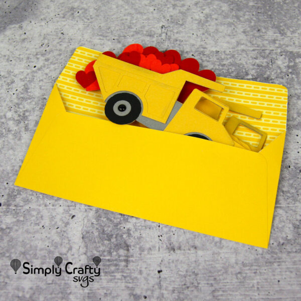 Dump Truck of Hearts Card SVG