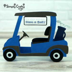 Golf Cart Card SVG