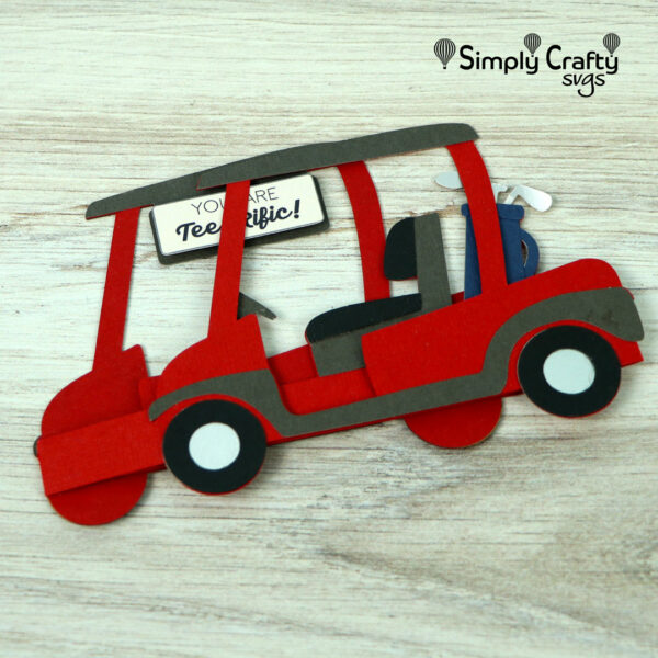 Golf Cart Card SVG