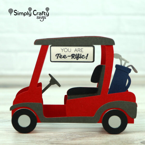 Golf Cart Card SVG