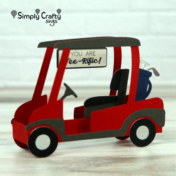 Golf Cart Card SVG