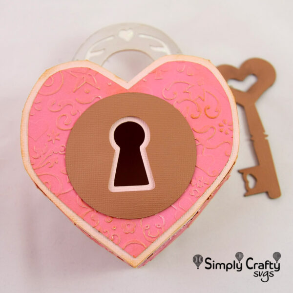 Heart Lock Box SVG