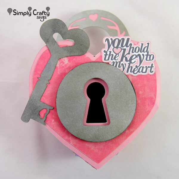 Heart Lock Box SVG