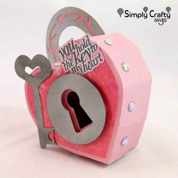 Heart Lock Box SVG