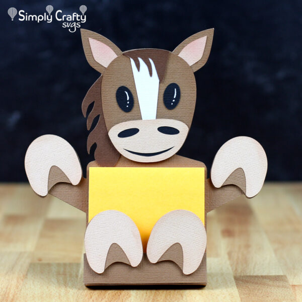 Horse Sticky Notepad Holder SVG