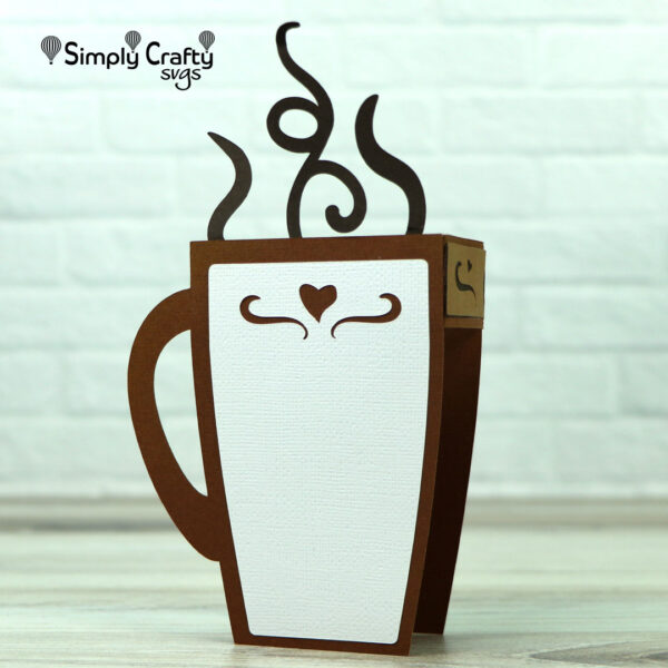 Latte Box Card SVG