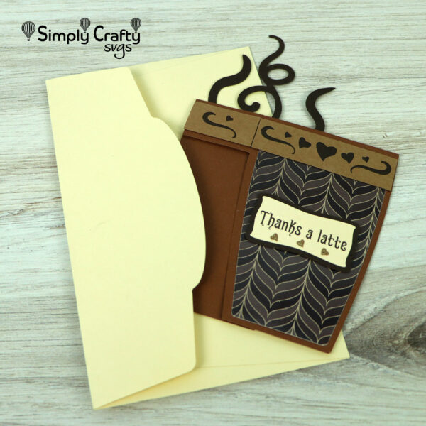 Latte Box Card SVG