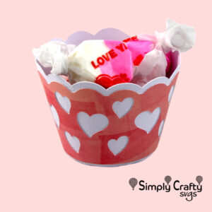 Lots of Hearts Treat Cup SVG