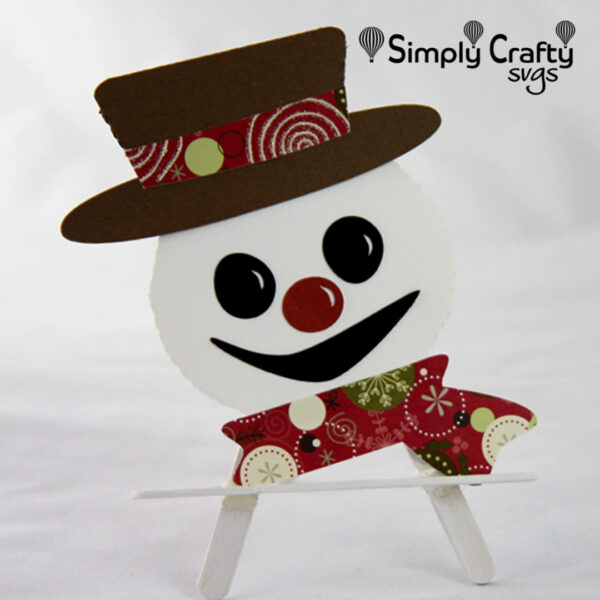 Snowman Gift Card Holder SVG