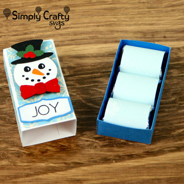 Snowman Nugget Box SVG File