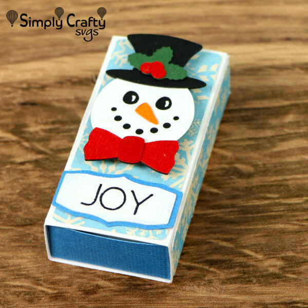 Snowman Nugget Box SVG File