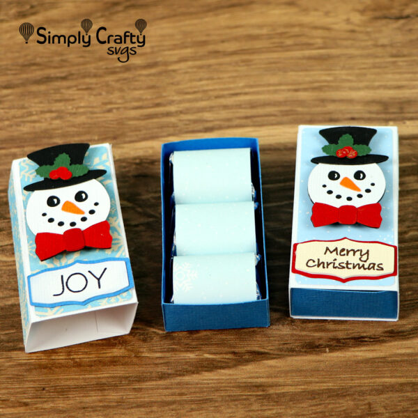 Snowman Nugget Box SVG File