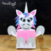 Unicorn Sticky Notepad Holder SVG