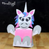 Unicorn Sticky Notepad Holder SVG